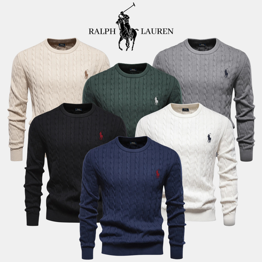 R&L Premium Bestickter Baumwollpullover – Räumungsverkauf
