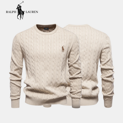 R&L Premium Bestickter Baumwollpullover – Räumungsverkauf